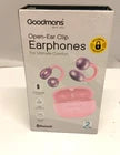 Goodmans Open-Ear Clip Earphones – Pink – Bluetooth