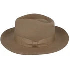 Gladwin Bond Wide Brim Fedora Hat – Tan - Size 58-59cm (Large)