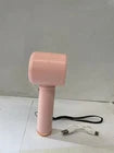 FAN Digital Handheld Small Fan Rechargeable Portable USB Cooling Fan with LED Display – Pink