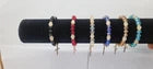 Beaded Crystal Bracelets with Cross Charm – 6 pieces