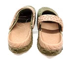 Unisex Clog Slip-On Sandals – Green & Beige – UK 9.5/EU 44