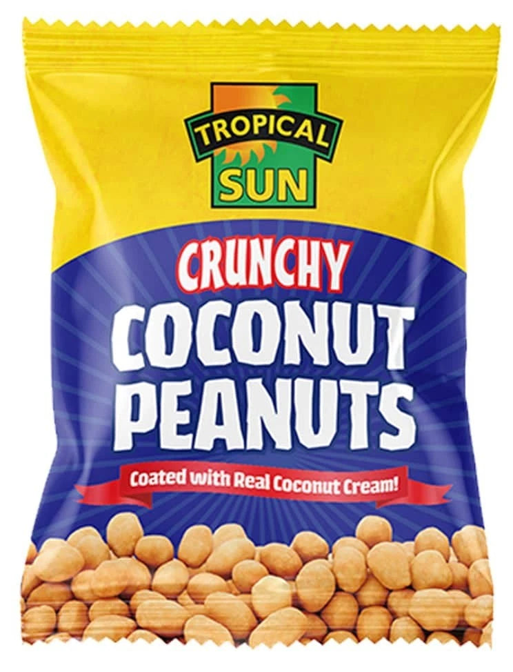 2 x Tropical Sun Crunchy Coconut Peanuts