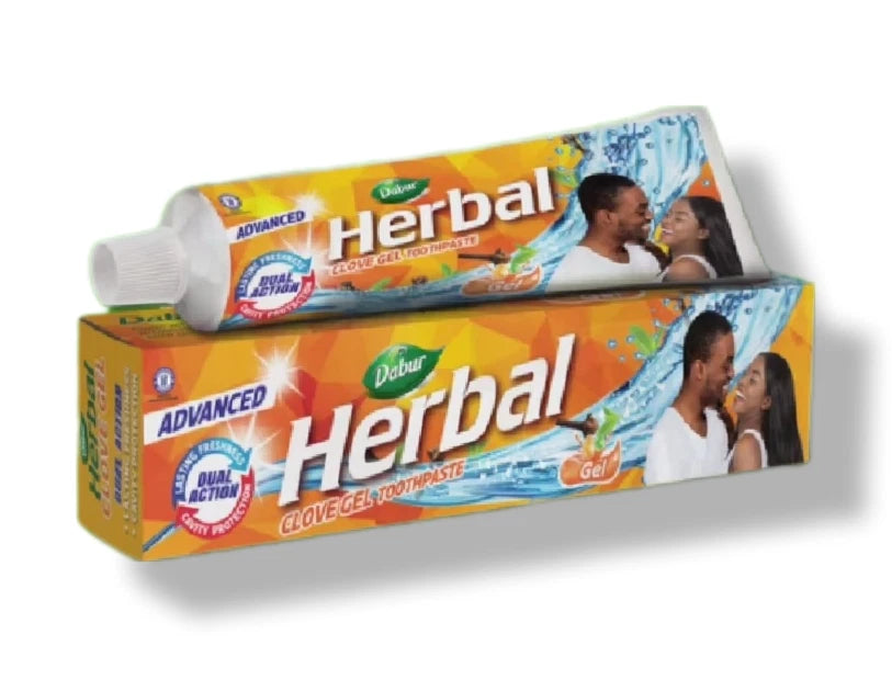 X3 Dabur Herbal Clove Gel Toothpaste 130g – Fresh Breath Gum Protection