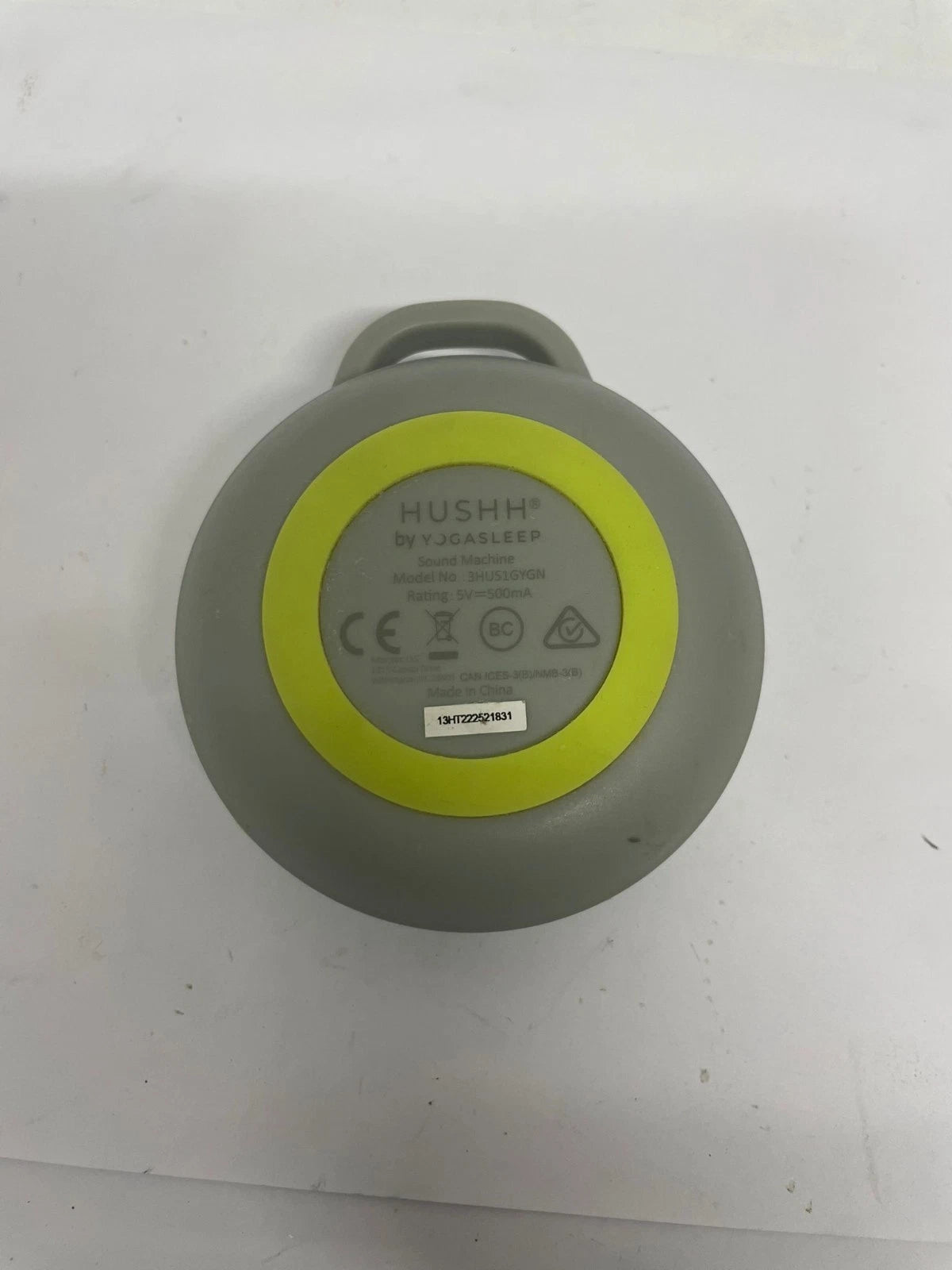 Hushh By Yogasleep Portable White Noise Sound Machine Baby Sleep Soother Grey