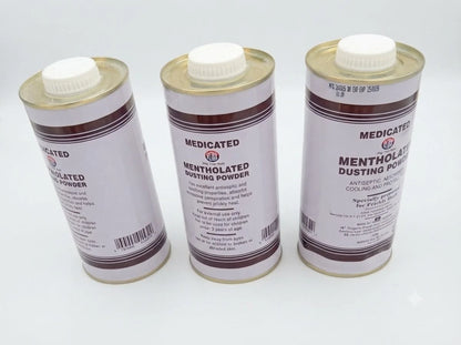 3x Robb Mentholated Dusting Powder 200g - Exp. March 2029