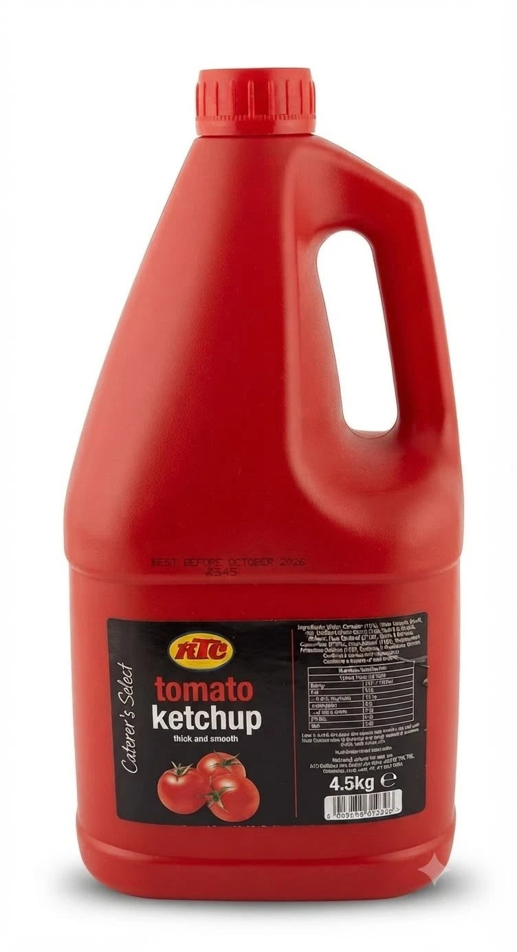 KTC Tomato Ketchup 4.5kg Large Catering Bottle Thick & Smooth - Exp. Oct. 2026
