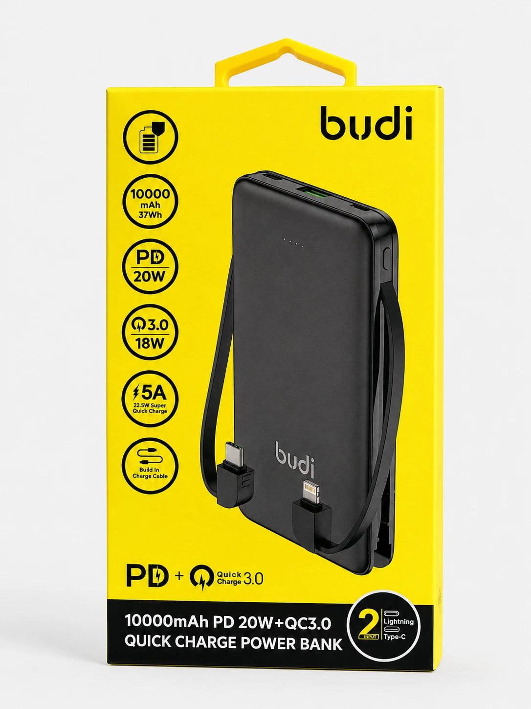 Budi PB088B 10000mAh Power Bank 22.5W Quick Charge PD20W
