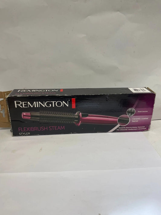Remington Flexibrush Steam Styler Curling Brush – Pink