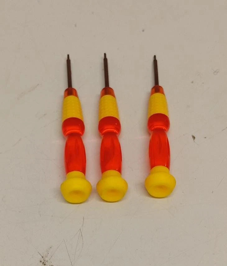 3 x Single Star Precision Screwdrivers – Mobile Phone Repair Tool