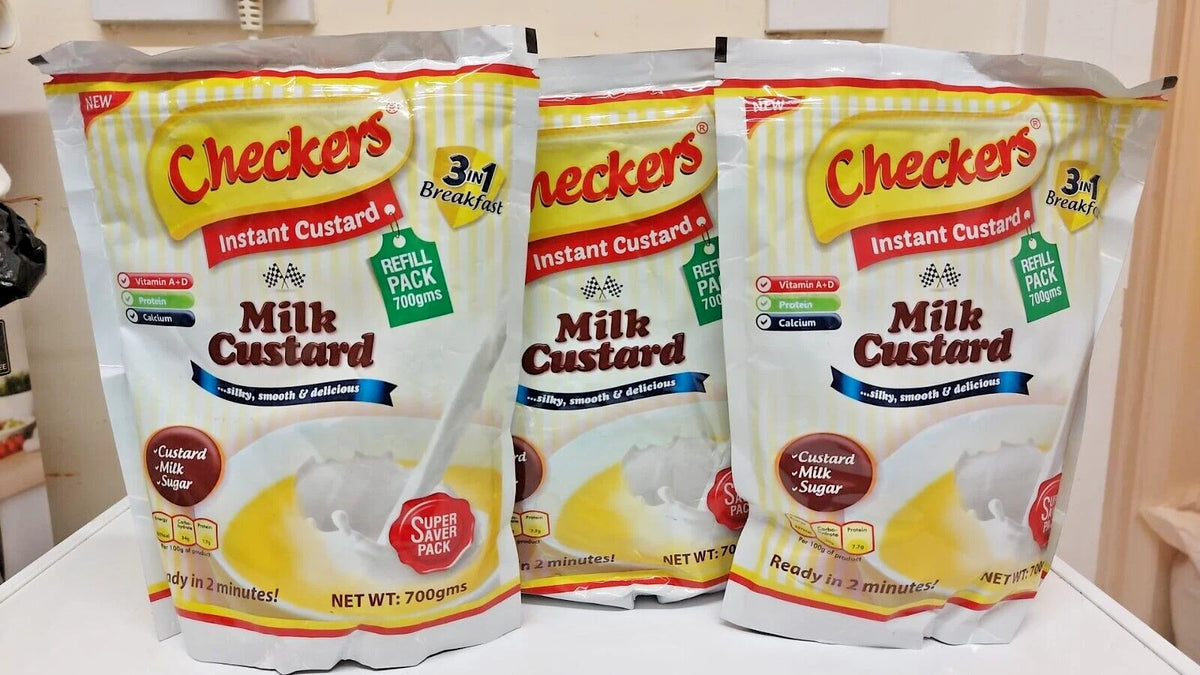 3 Packs of Checkers Instant Milk Custard 3-in-1 Refill 700g