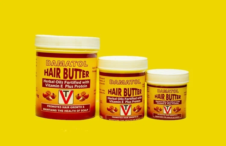 2 x Damato Hair Butter 55g Hair & Scalp Moisturiser with Vitamin E & Protein