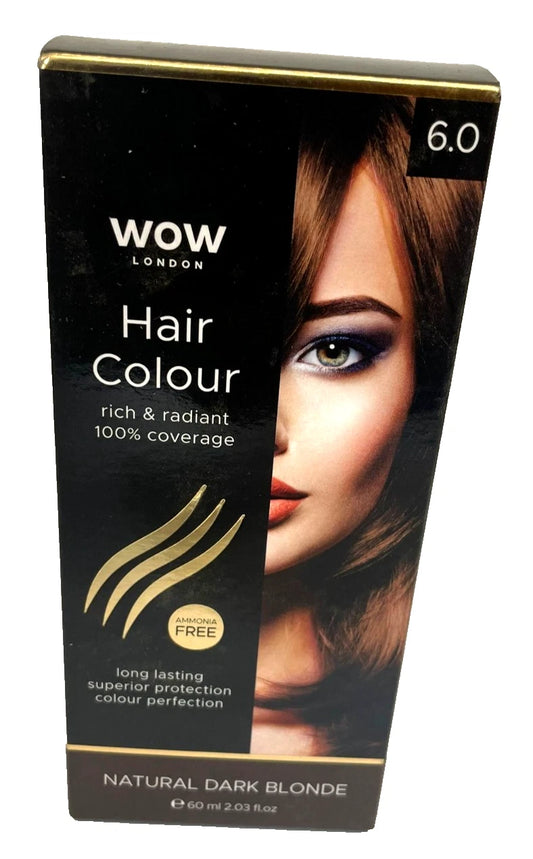 WOW London Hair Colour 6.0 Natural Dark Blonde 60ml
