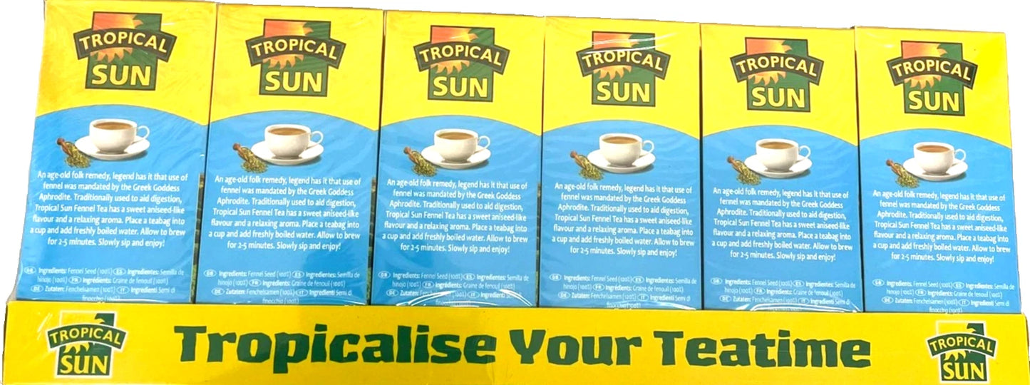 3 x Tropical Sun Fennel Tea | 20 Tea Bags Each