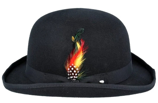 Classic English Wool Bowler Hat – Black | Size Medium 57cm | BH302