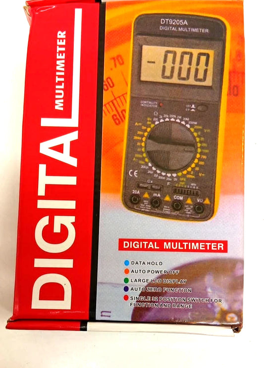 DT9205A Digital Multimeter LCD AC/DC Ammeter Resistance Capacitance Tester