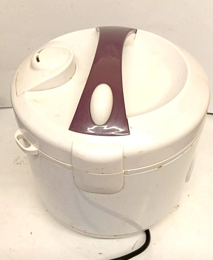 Electric Rice Cooker & Steamer | Non-Stick Inner Pot | White | Tested Working