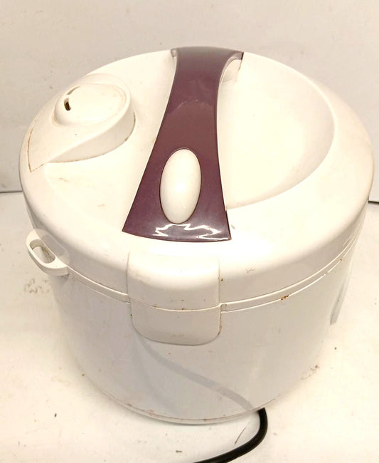 Electric Rice Cooker & Steamer | Non-Stick Inner Pot | White | Tested Working