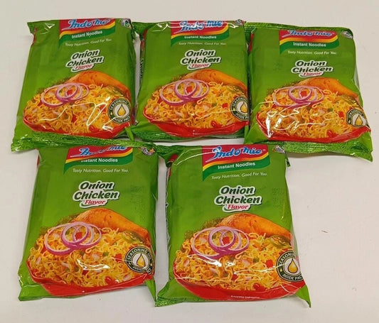 Indomie Instant Noodles – Onion Chicken Flavour (Pack of 5)