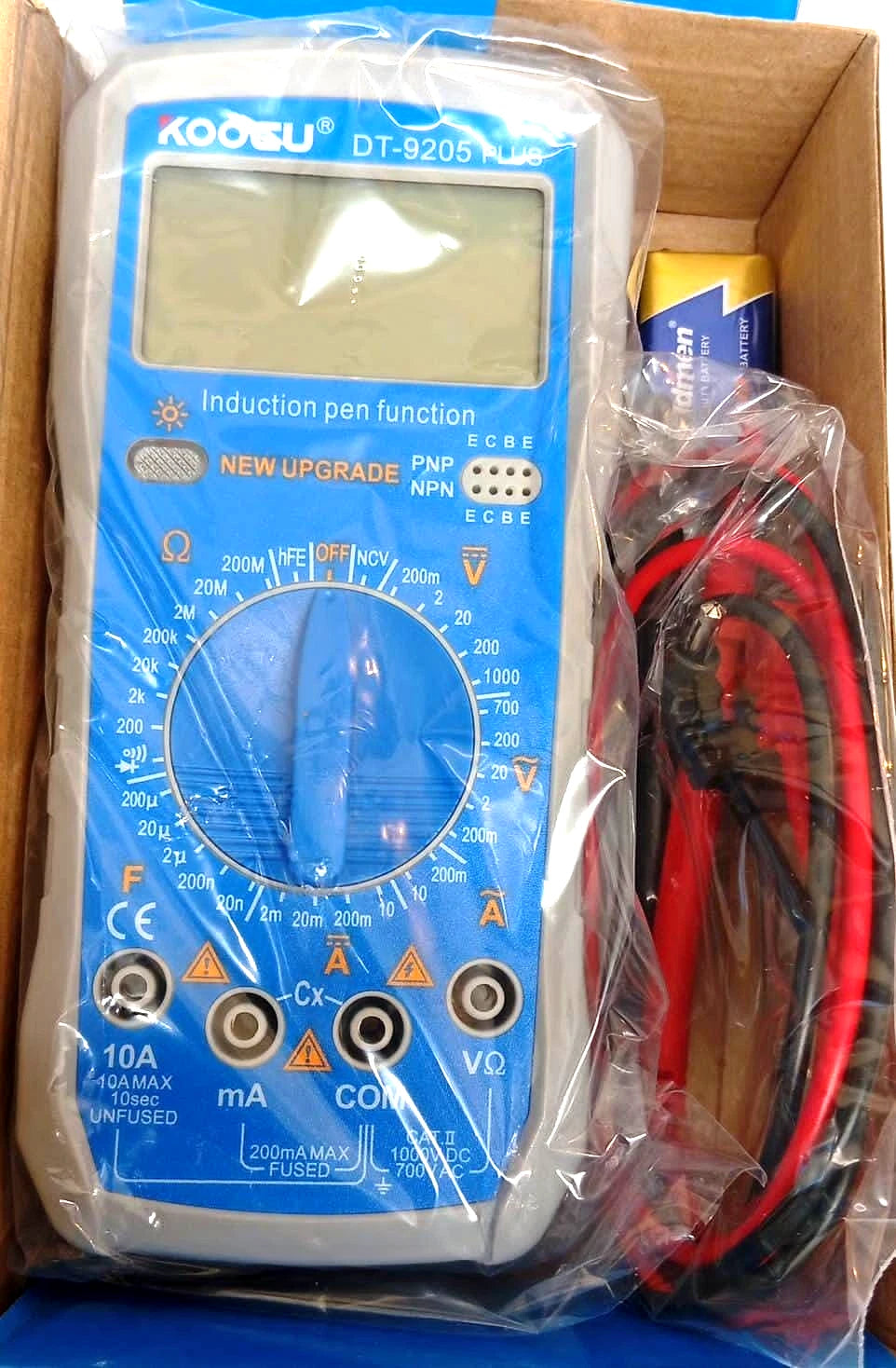 DT-9205 Digital Multimeter - Fully Automatic Protection