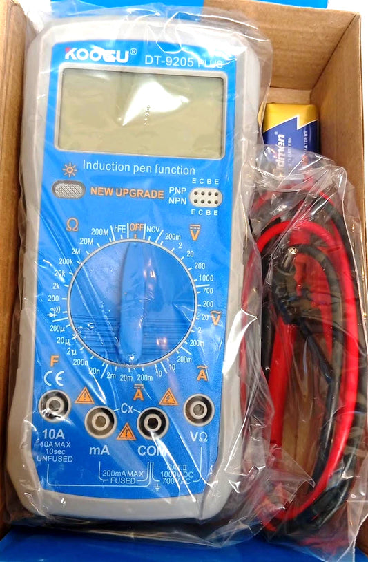 DT-9205 Digital Multimeter - Fully Automatic Protection