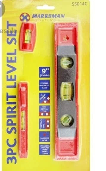 Marksman Spirit Level Set (3pc)