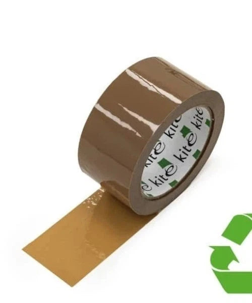 Kite Premium Acrylic Brown Packing Tape – 66m x 48mm Pack of 24 Rolls