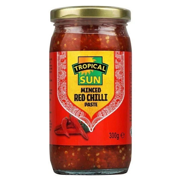 x2 Tropical Sun Minced Red Chilli Paste 300g - (2 bottles)