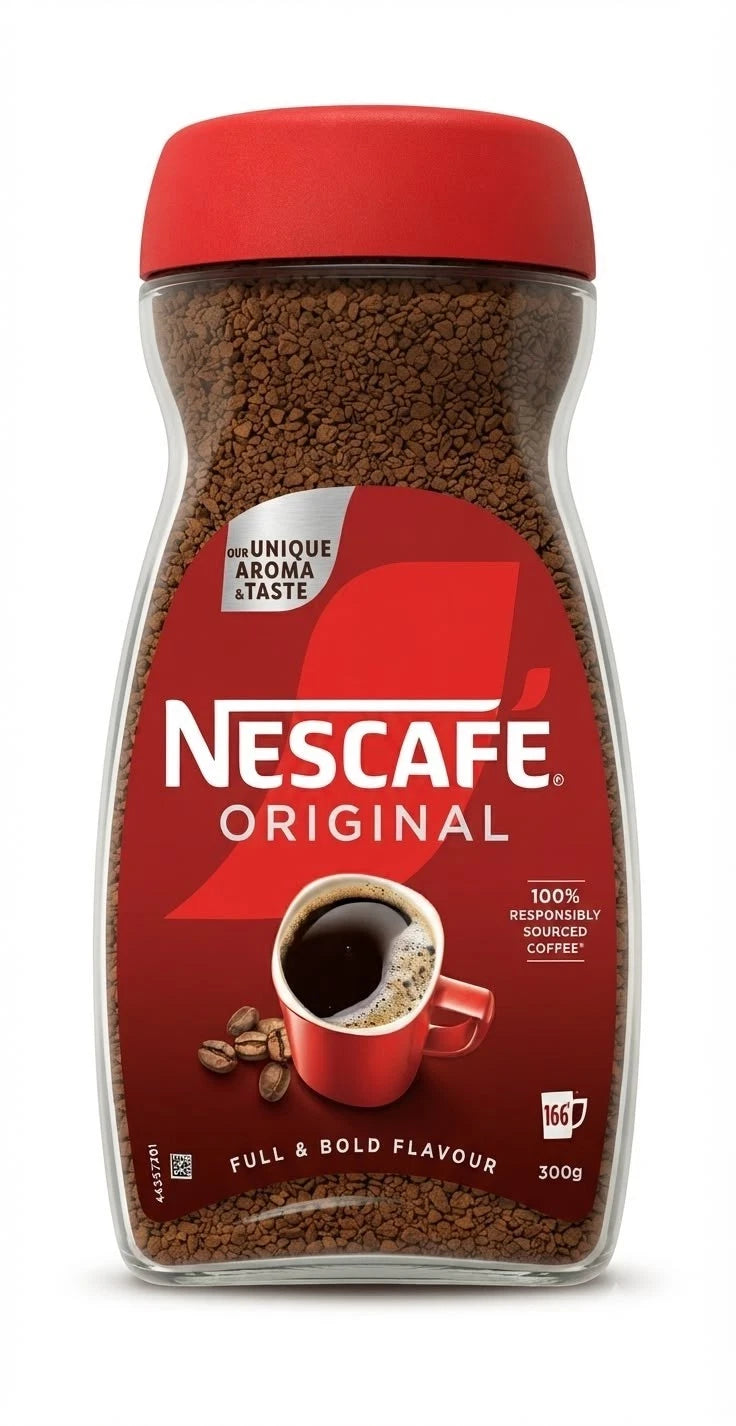 6 x Nescafé Original Instant Coffee 300g - Full Bold Flavour Coffee Granules