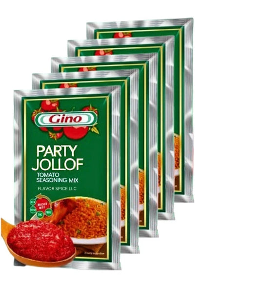 Gino Party Jollof Tomato Mix – 70g Sachets x5