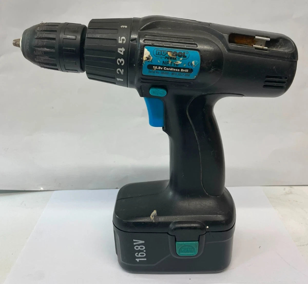 Nutool NPT16 16.8V Cordless Drill Driver Black with Battery