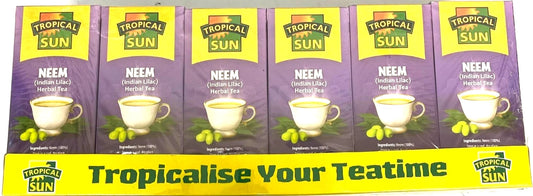 6 x Tropical Sun Neem Tea | 20 Tea Bags Each