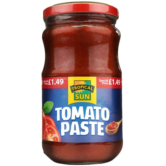 Tropical Sun Tomato Paste 370g Jar – 2 Pack (2 x 370g) Rich Concentrated Tomato
