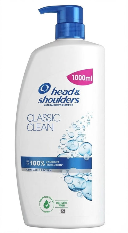 Head & Shoulders Classic Clean Anti-Dandruff Shampoo 1000ml