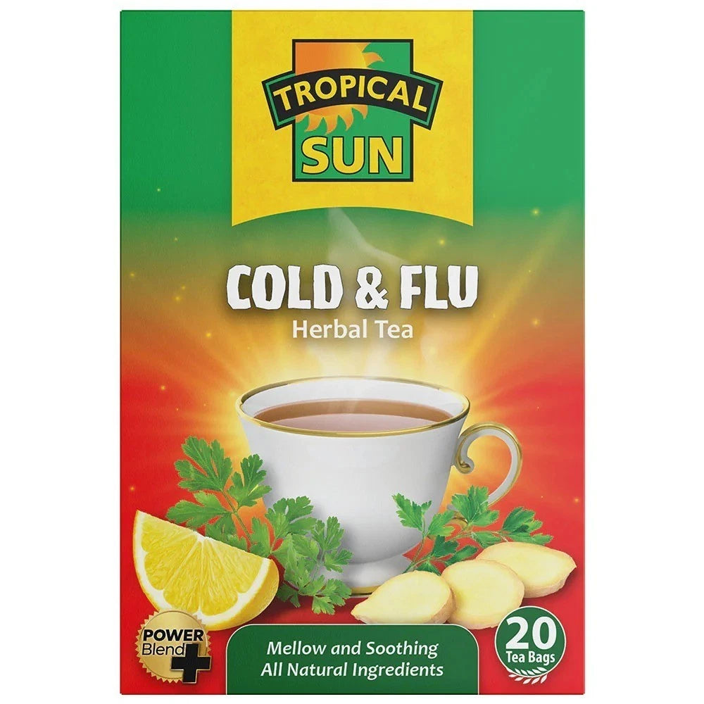 3 x Tropical Sun Cold & Flu Herbal Tea – 20 Tea Bags Each