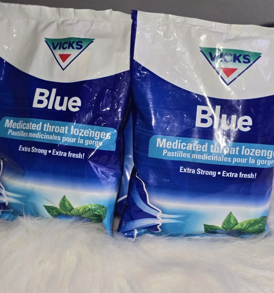 2 x Blue Vicks Extra Fresh Candy