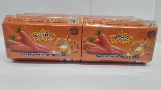 Asantee Carrot with Honey Soap – 4 Bars
