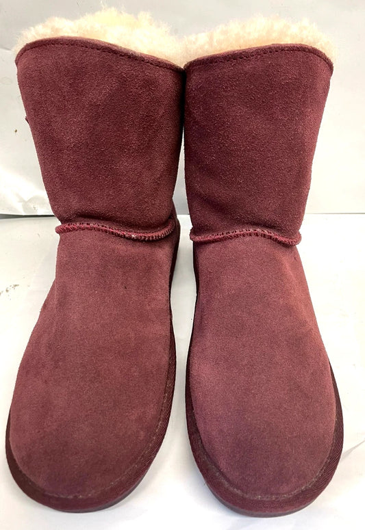 Cloud Nine “The Sage” Sheepskin Boots – Wine – UK 8