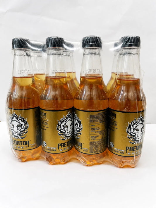 12 x Predator Gold Strike Drink 400ml Bottles Multipack