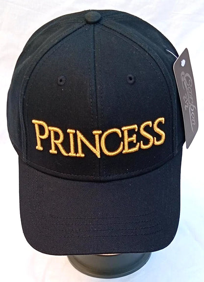 Carbon 212 “Princess” Black Cap Adjustable Strapback Hat One Size