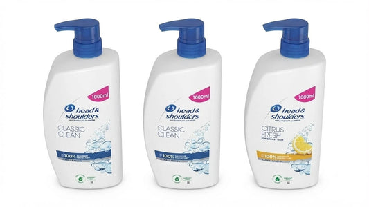 3 x Head & Shoulders Classic Clean Anti-Dandruff Shampoo 1000ml