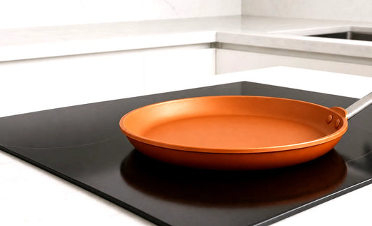 MasterPan Ceramic Griddle / Crepe Pan 28cm – Non-Stick Flat Skillet