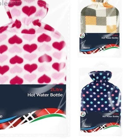 DID Hot Water Bottle & Cover Assorted 2L
