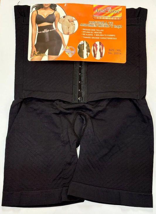 AosiRose Seamless High-Waist Body Shaper | Tummy & Thigh Control – M/L