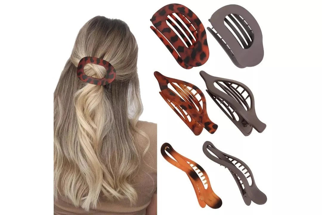 6-Piece Fashion Hair-Claw Clip Set for women