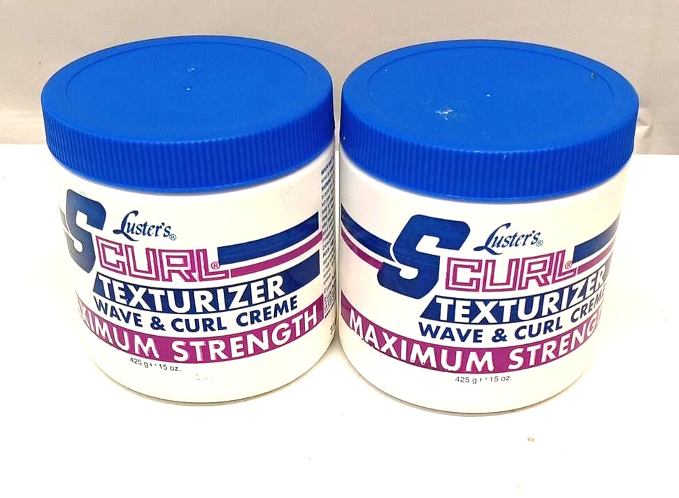 2 x Luster’s S-Curl Texturizer Wave & Curl Creme – Maximum Strength – 425g Each