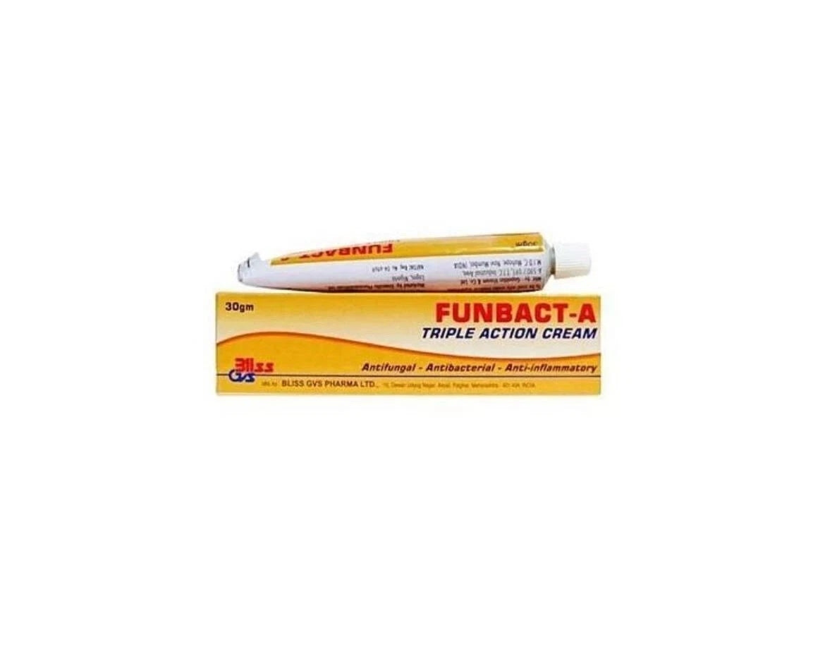 2 x Funbact-A Triple Action Cream (30g) Each