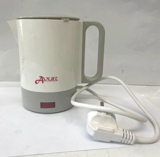 AVUR Electric Kettle White & Grey Compact Hot Water Jug