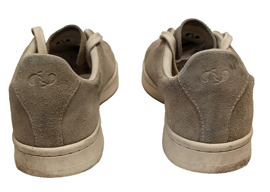 Unisex Beige Suede Trainers UK 8 EU 42 Lace-Up Sneakers Low Top Shoes