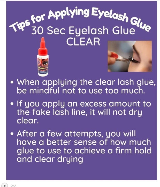 Salon Pro Black 30Sec EyeLash Glue 2fl.oz - Pack of 2