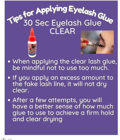 Salon Pro Black 30Sec EyeLash Glue 2fl.oz - Pack of 2